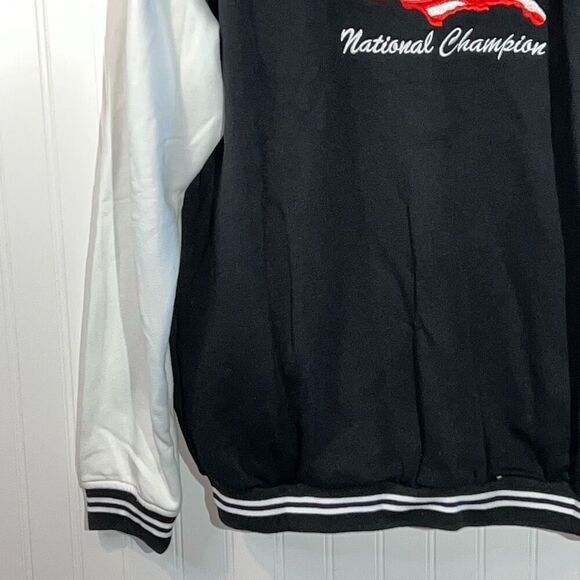 American All Star National Champion Jacket Men’s Adult Large Black /White/Red - Picture 8 of 11